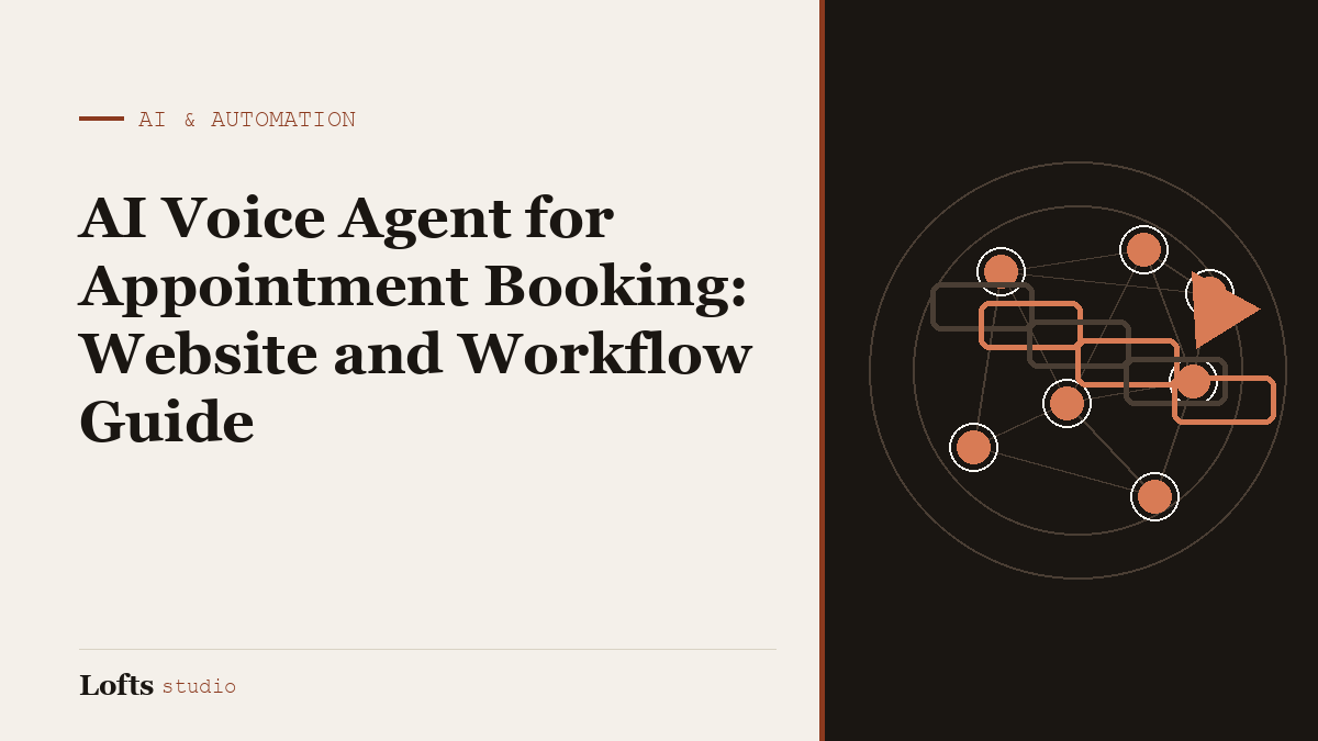 AI Voice Agent for Appointment Booking: Website and Workflow Guide