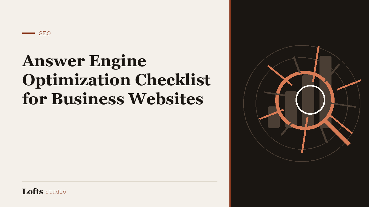 Answer Engine Optimization Checklist for Business Websites