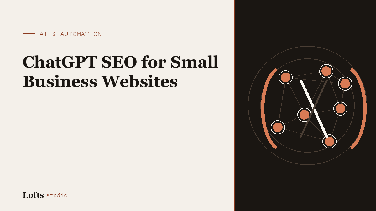 ChatGPT SEO for Small Business Websites