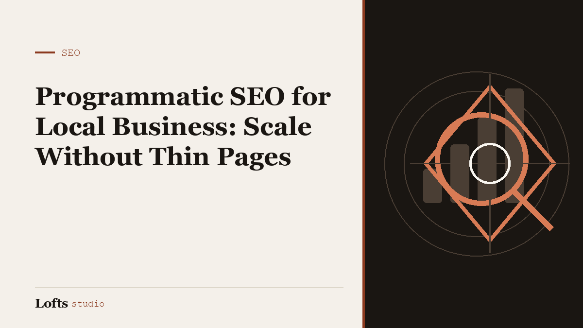 Programmatic SEO for Local Business: Scale Without Thin Pages