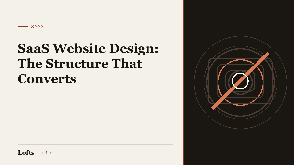 SaaS Website Design: The Structure That Converts