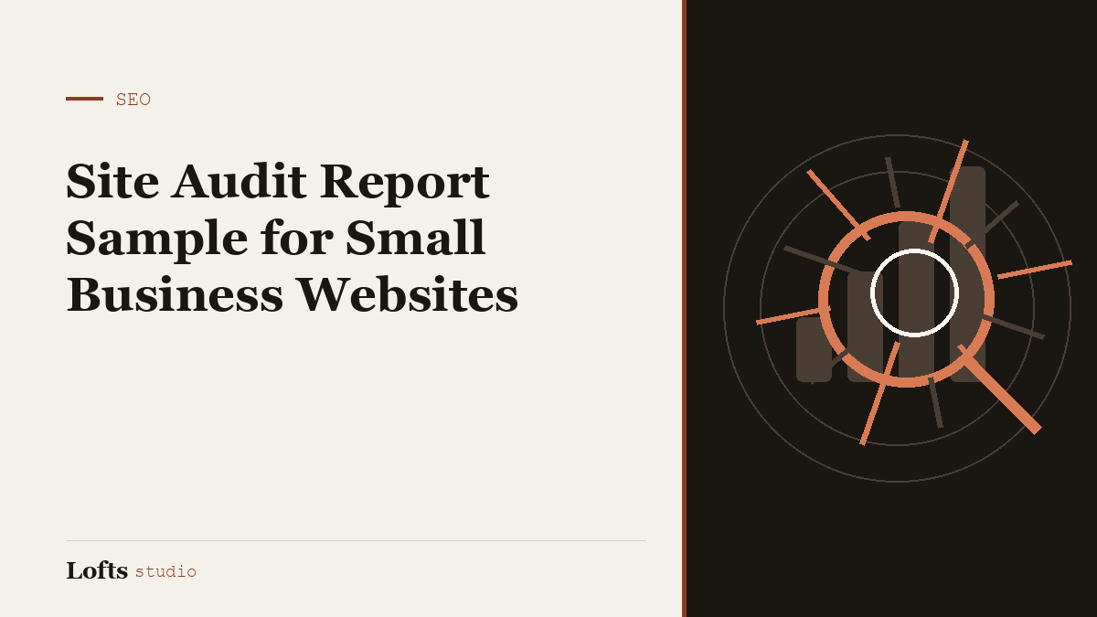 Site Audit Report Sample for Small Business Websites