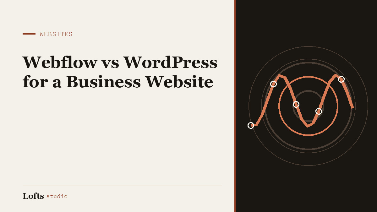 Webflow vs WordPress for a Business Website