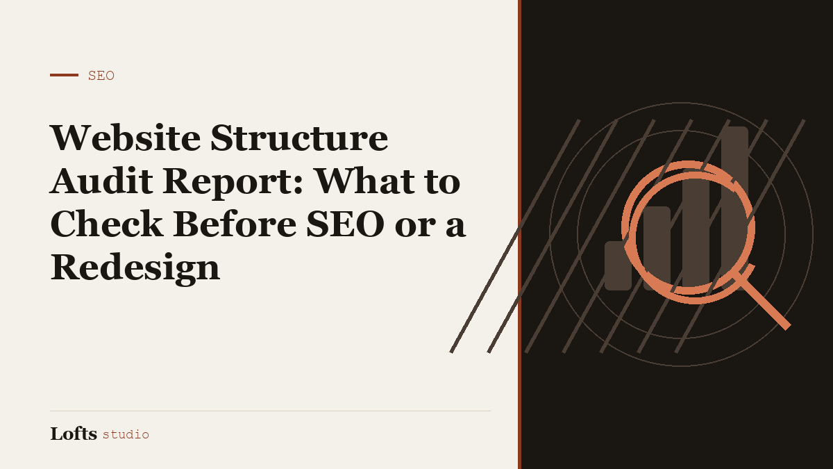 Website Structure Audit Report: What to Check Before SEO or a Redesign