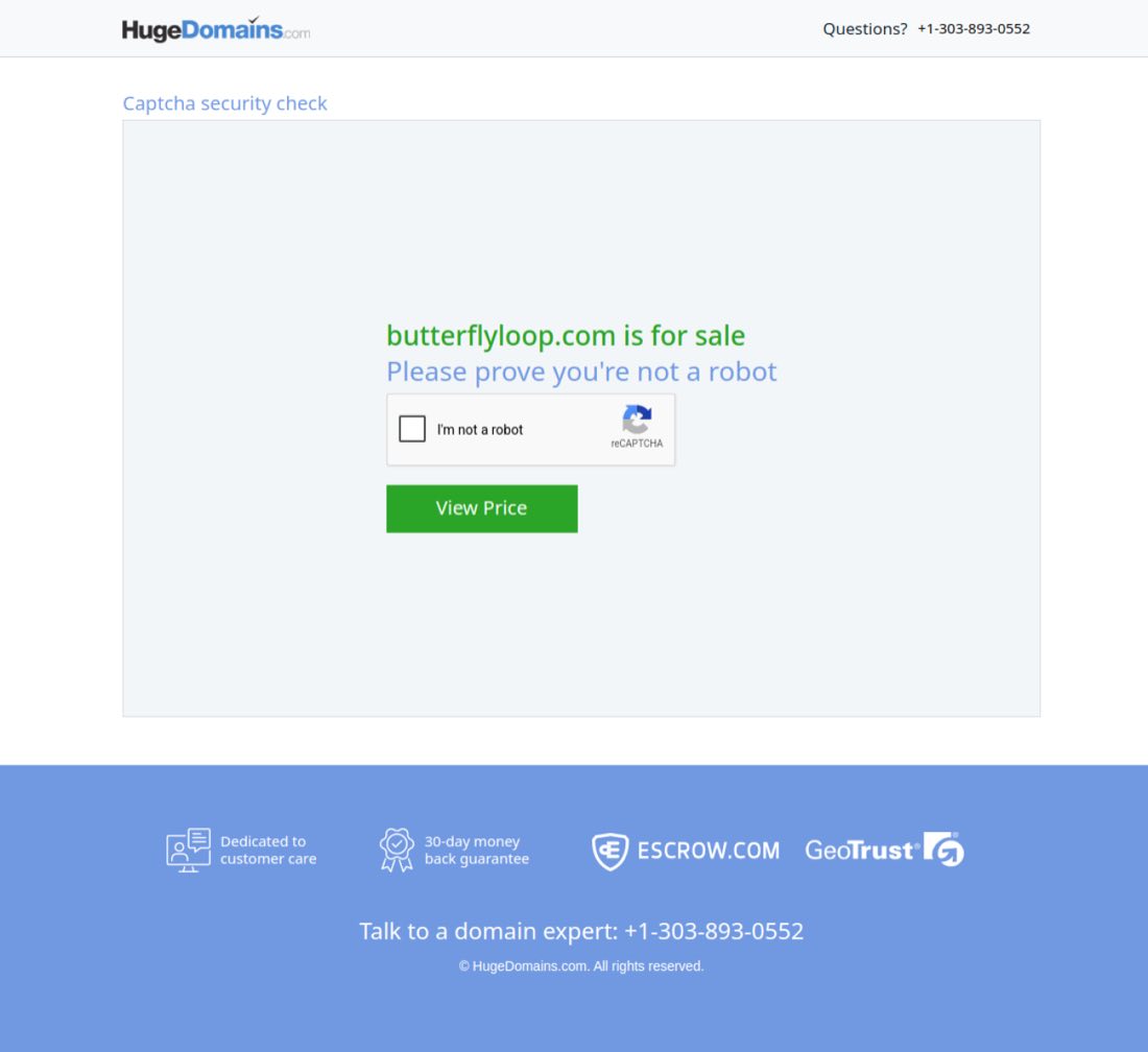 Butterfly Loop homepage screenshot — Shopify project by Adnan Khan