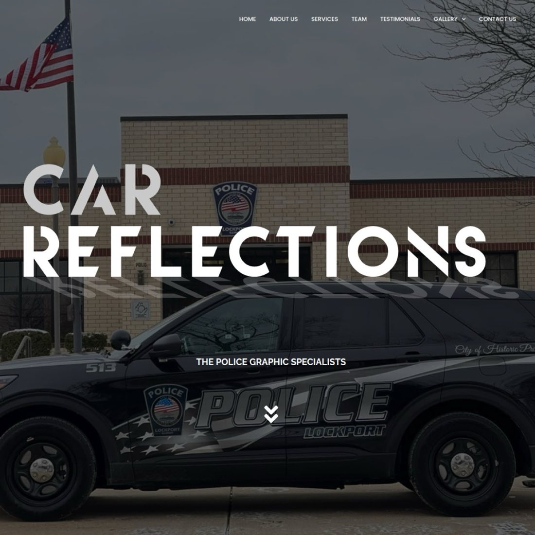 Police Car Graphics — WordPress project