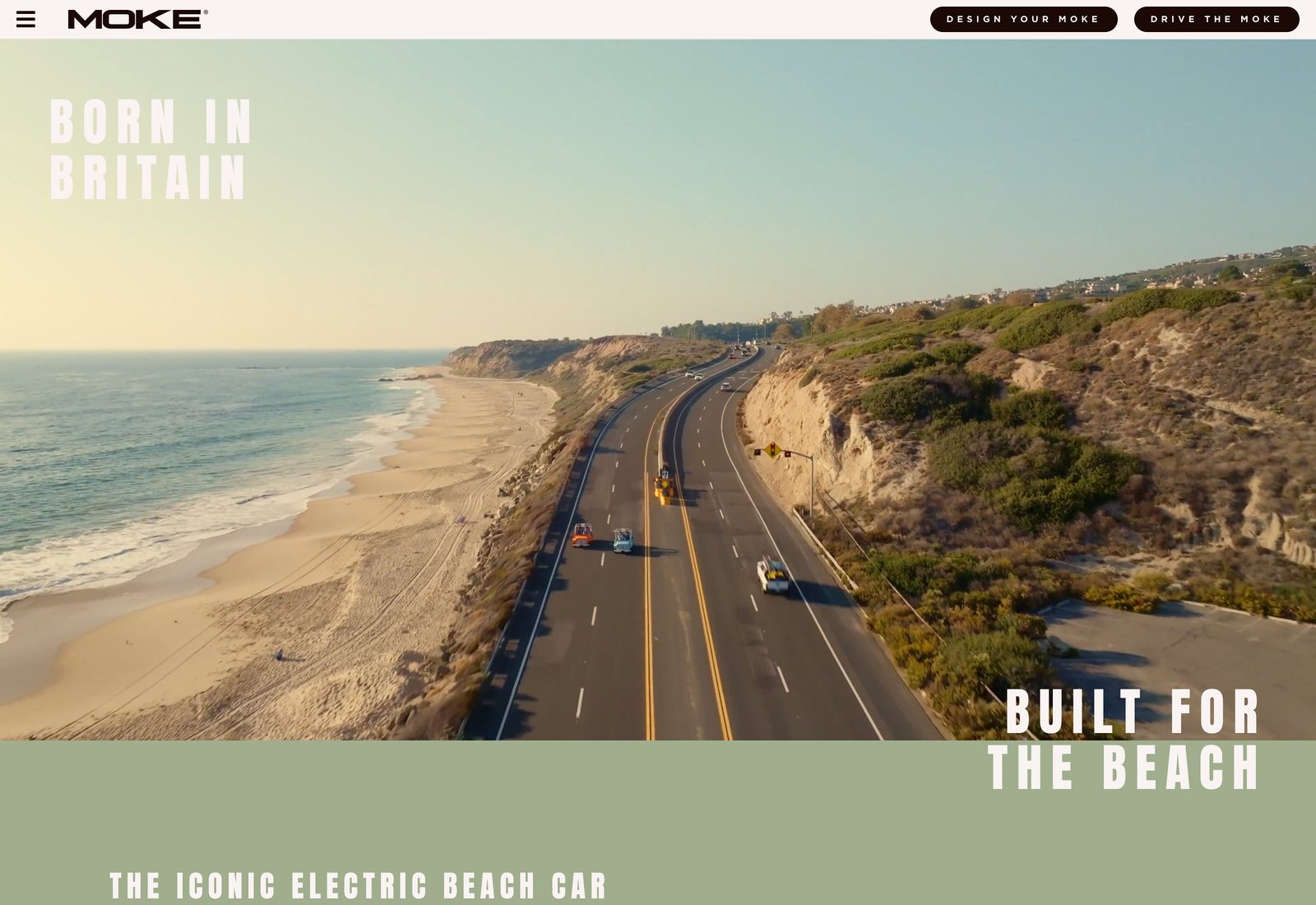 Moke International homepage screenshot — Shopify project by Lofts Studio