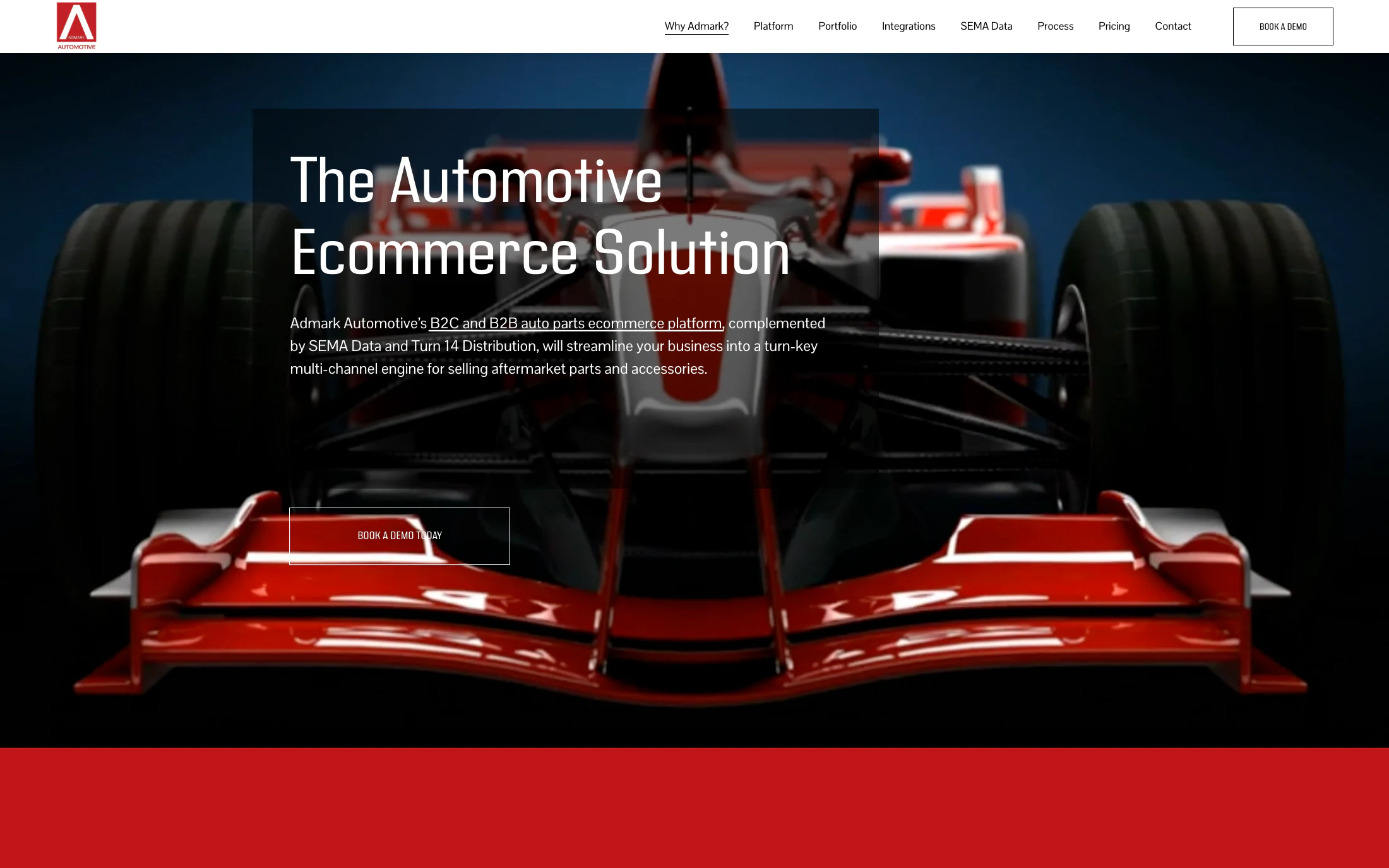 Admark Online homepage screenshot — WordPress project by Lofts Studio