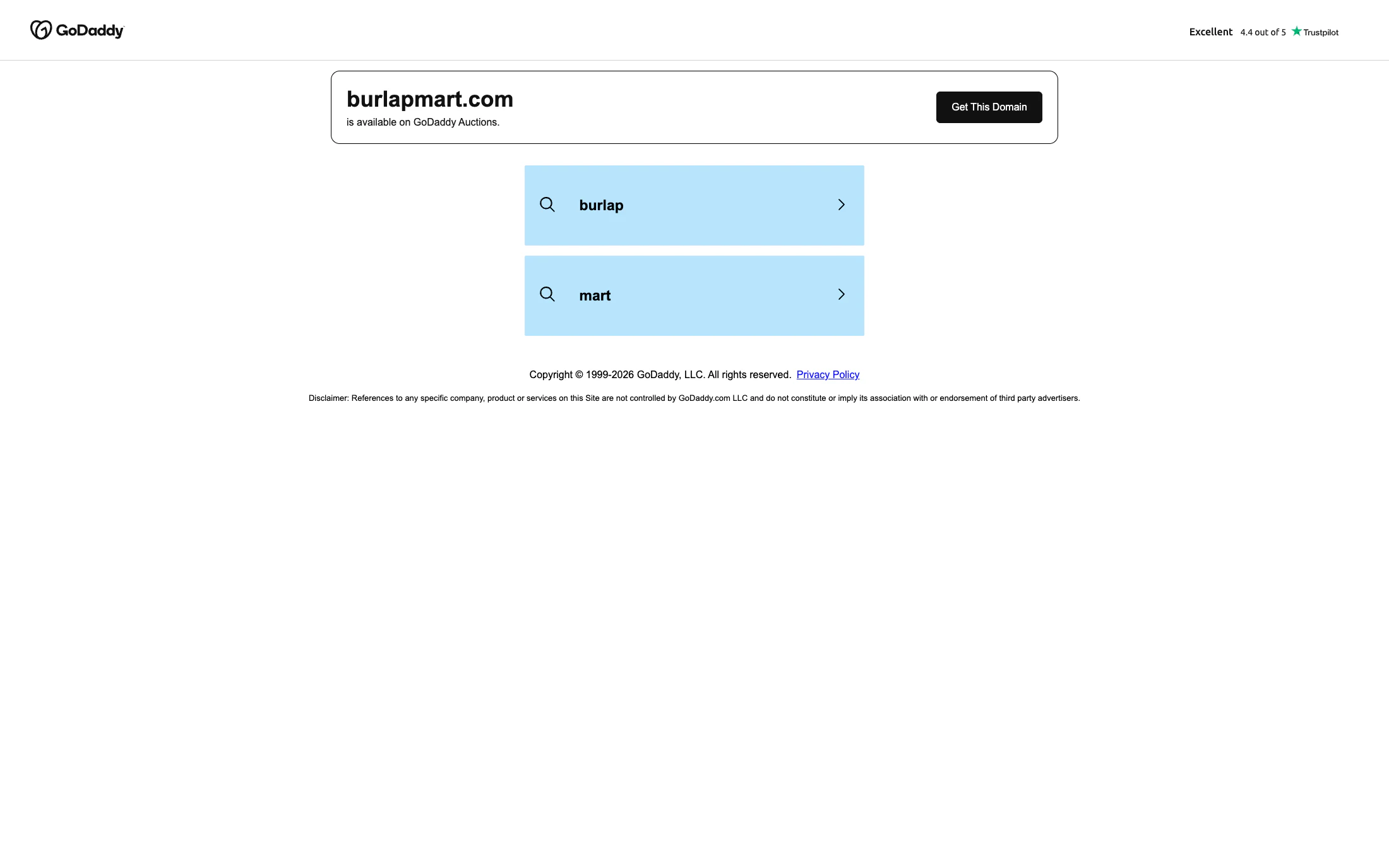 BurlapMart homepage screenshot — WooCommerce project by Lofts Studio
