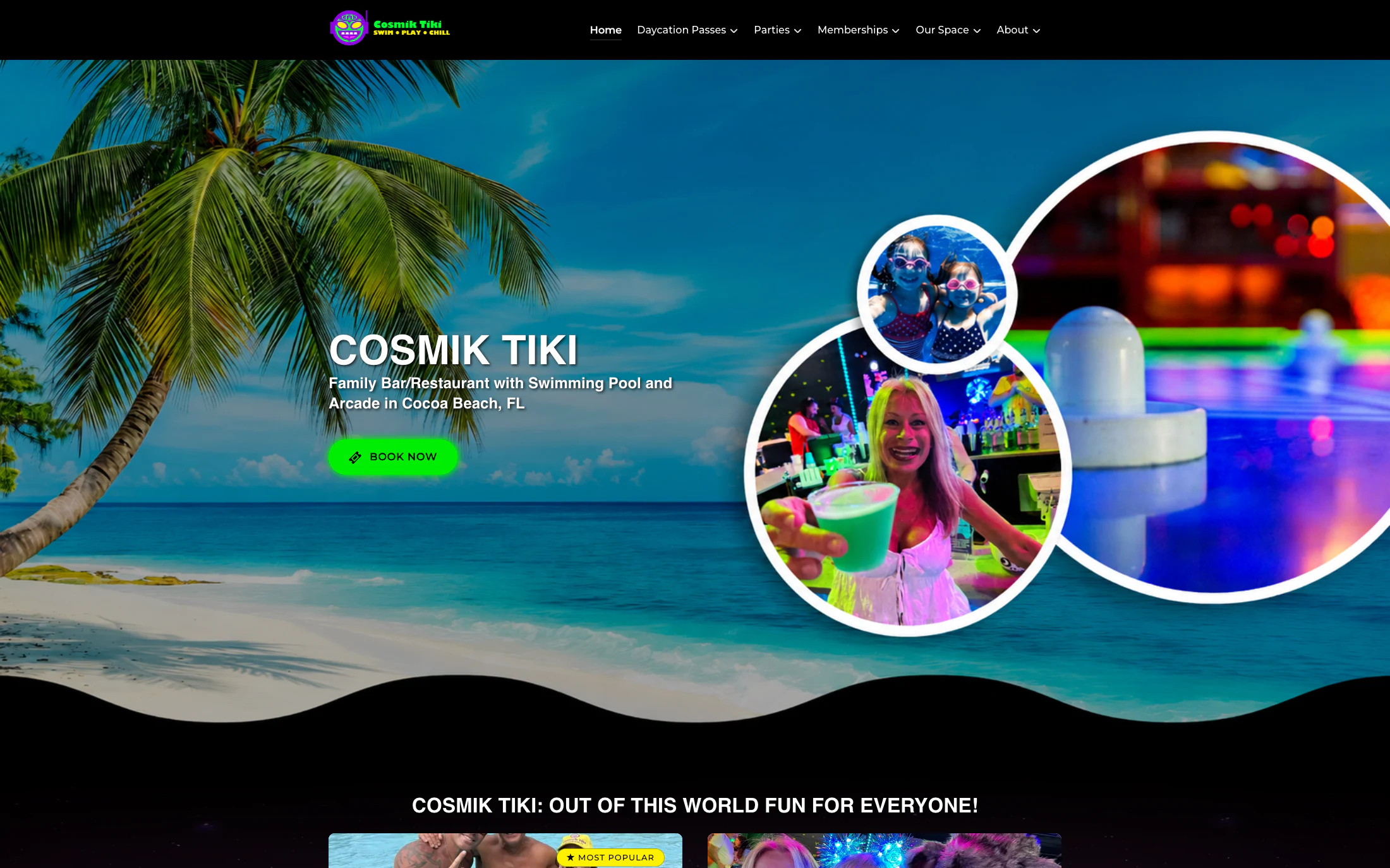 Cosmik Tiki WordPress website