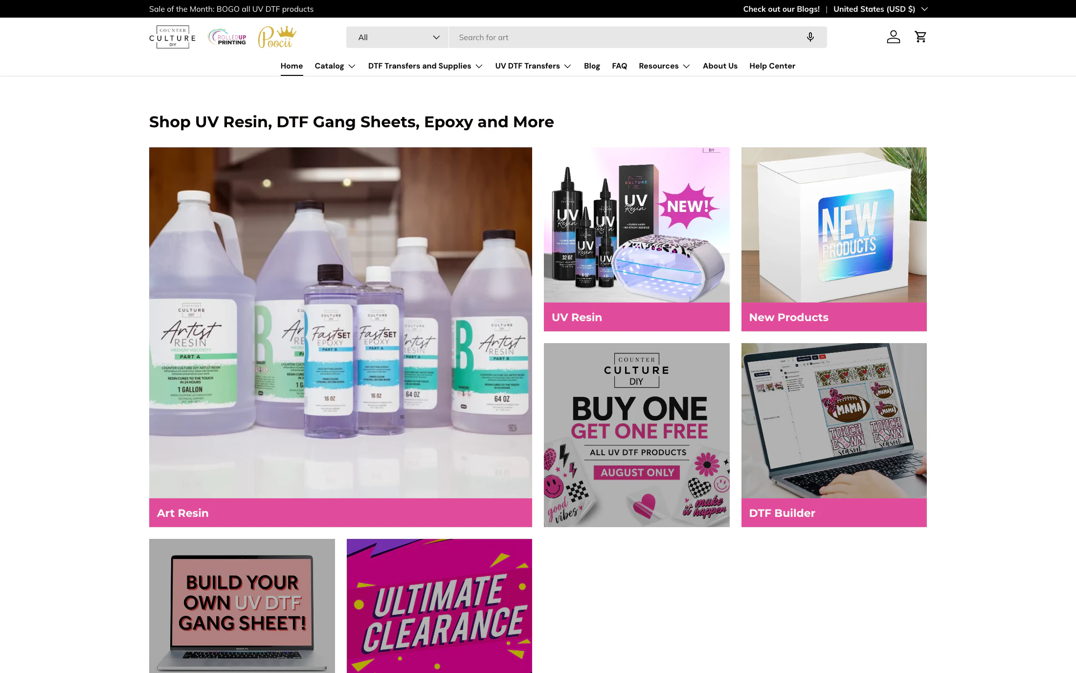 Counter Culture DIY art supplies store