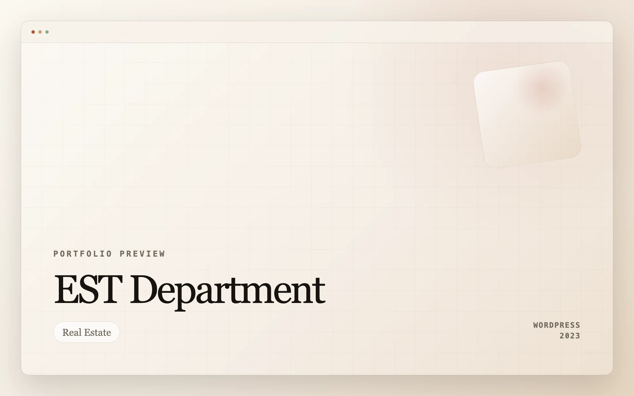 EST Department — WordPress project