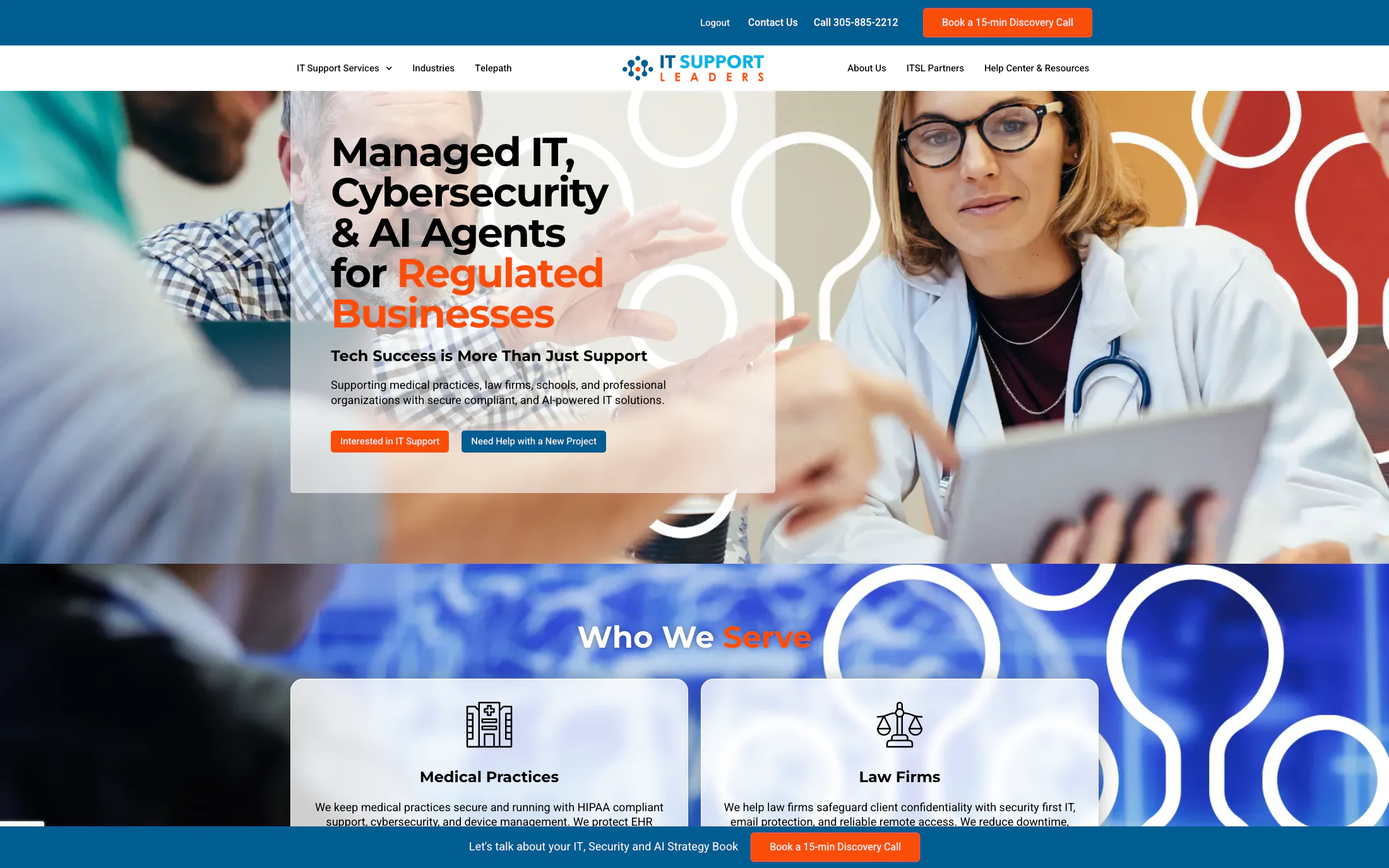 IT Support Leaders — WordPress + Elementor Cloud project