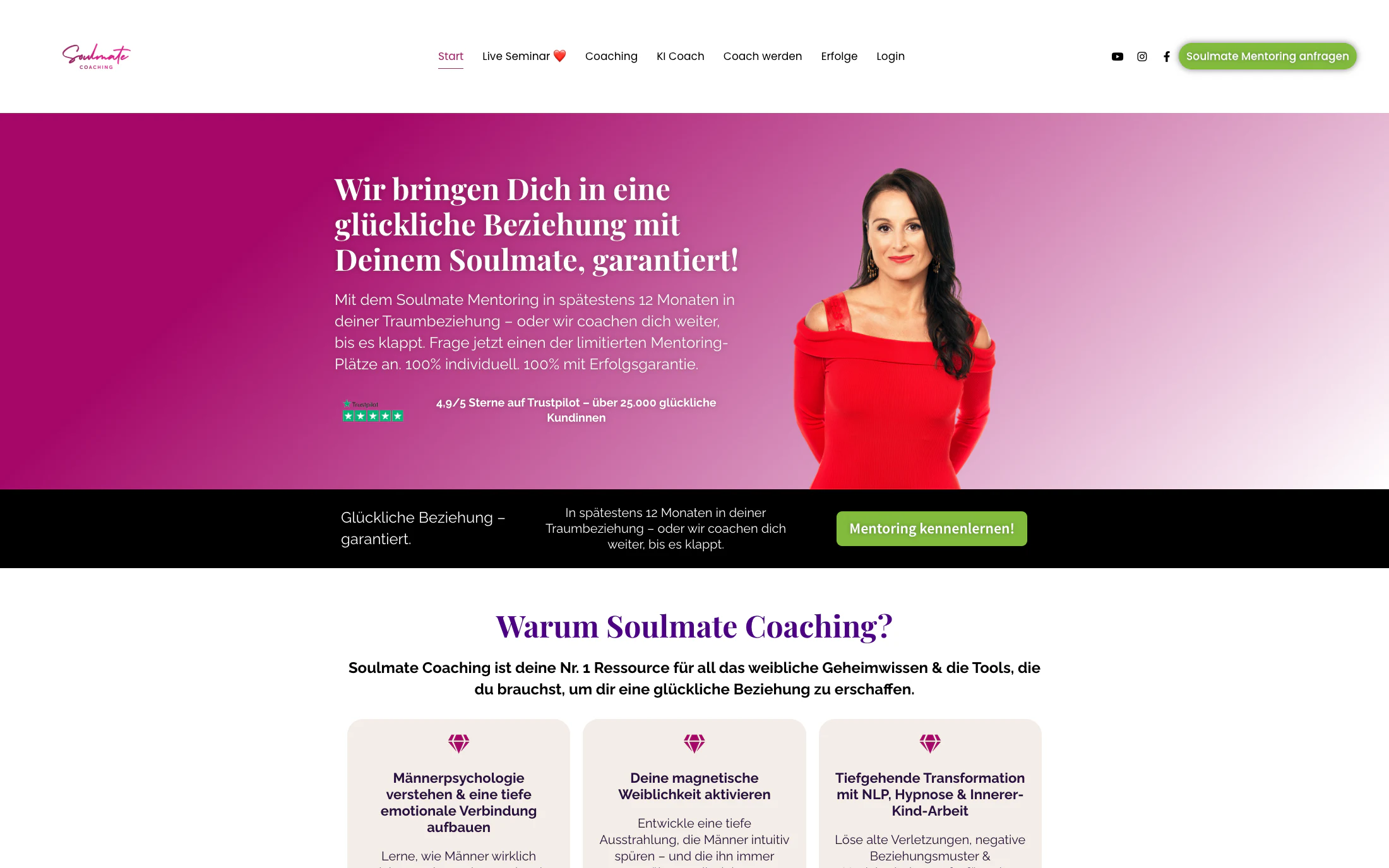 Liebestipps homepage screenshot — WordPress + Divi project by Lofts Studio
