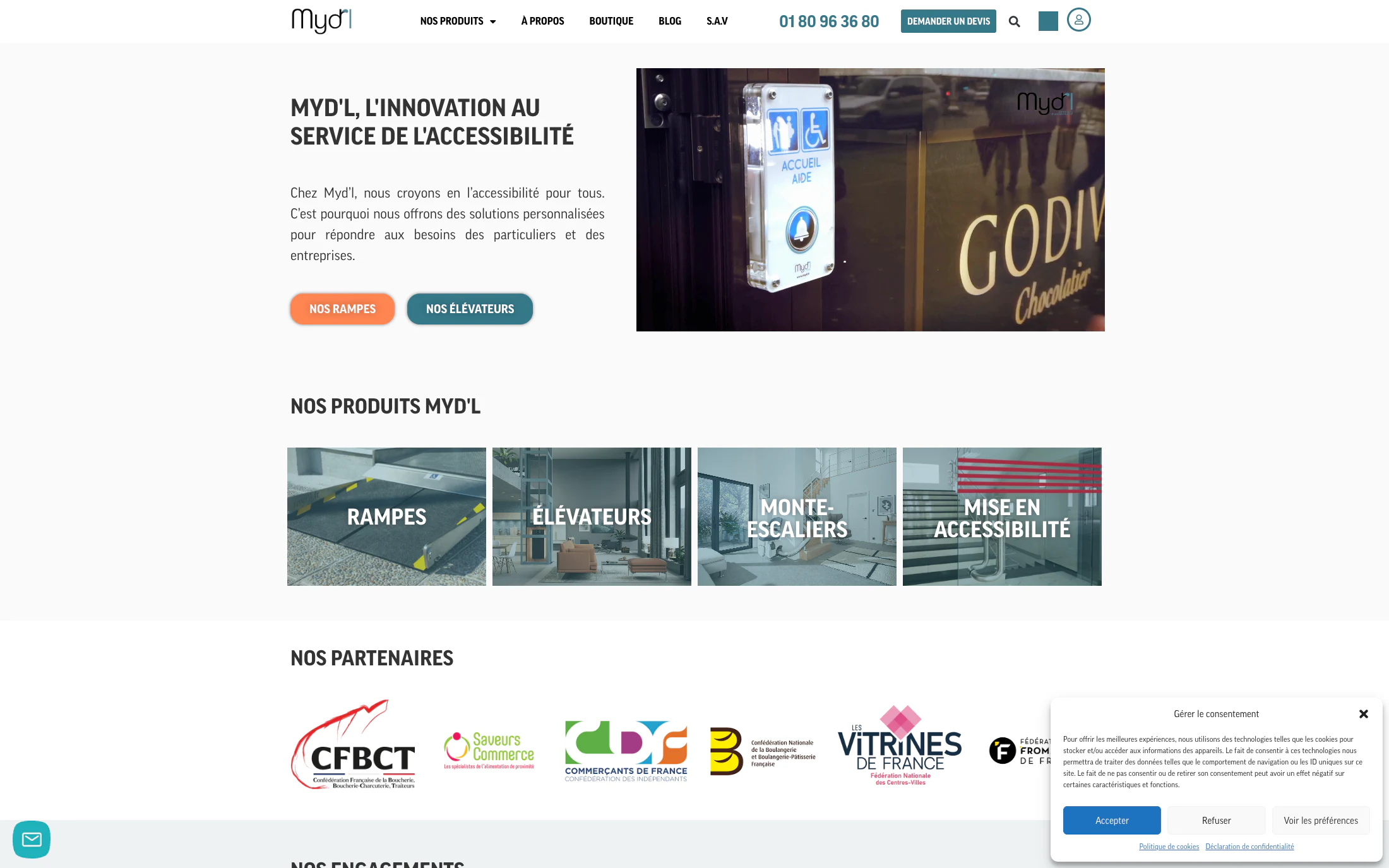 MyDL homepage screenshot — WooCommerce + Elementor project by Lofts Studio