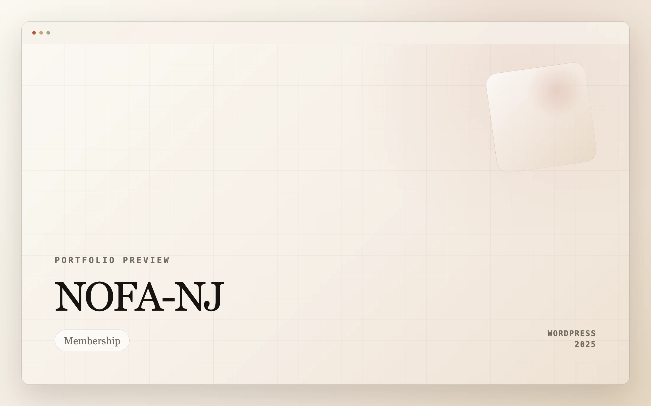 NOFA-NJ homepage screenshot — WordPress project by Lofts Studio