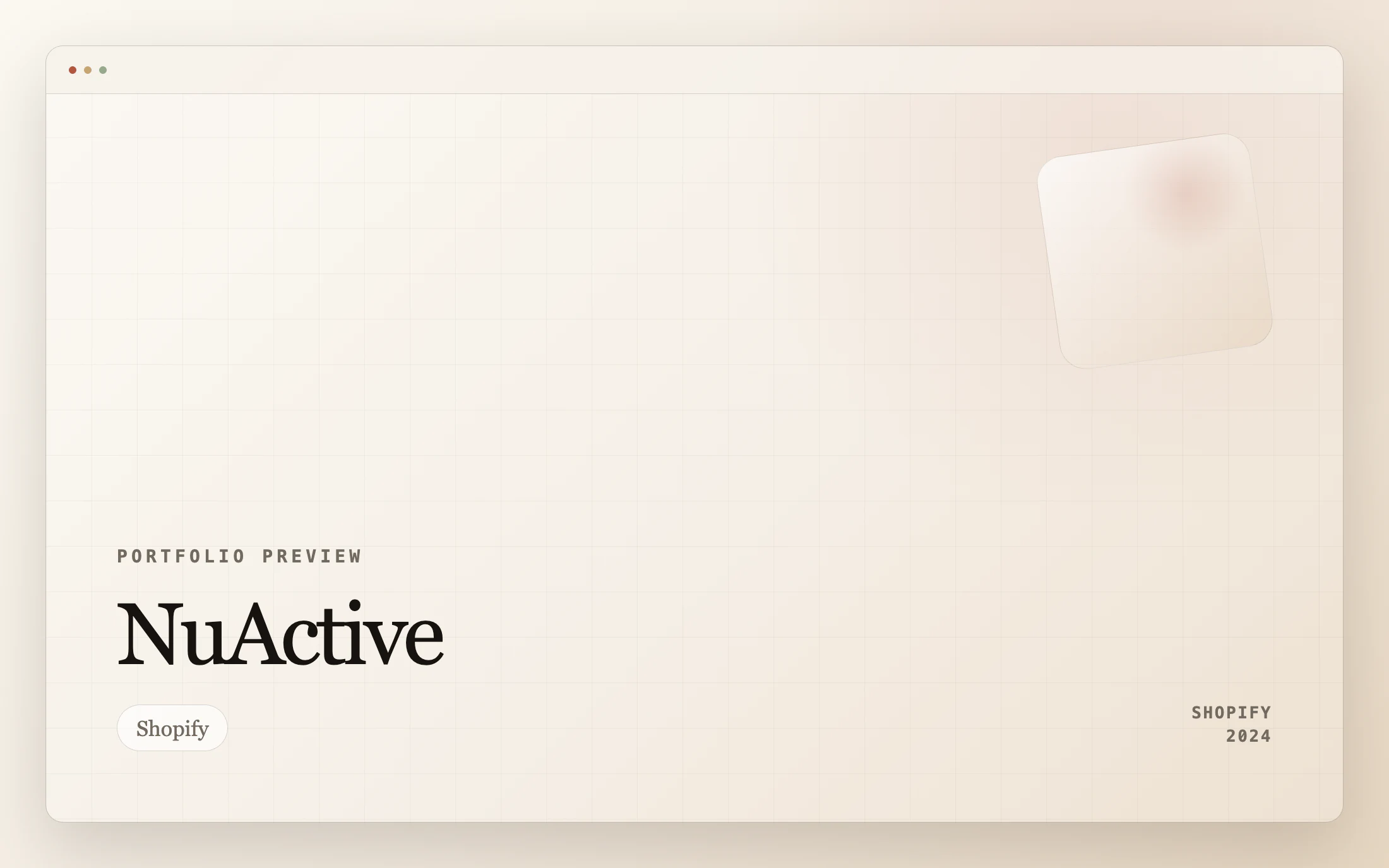 NuActive homepage screenshot — Shopify project by Lofts Studio
