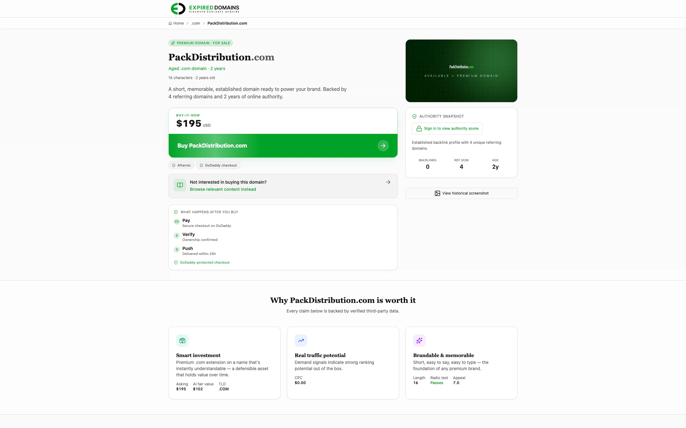 Pack Distribution homepage screenshot — WooCommerce project by Lofts Studio