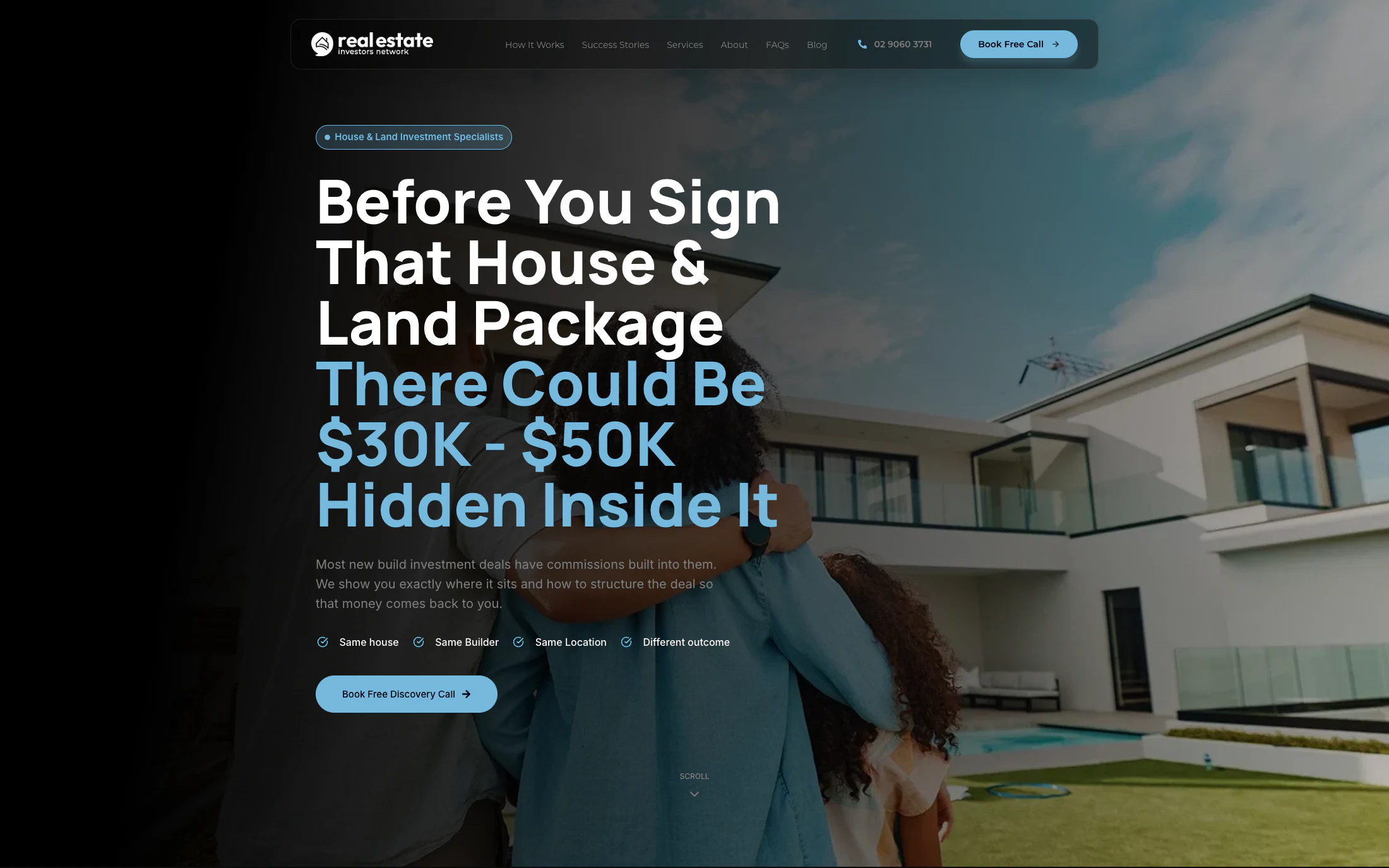 Real Estate Investors Network homepage screenshot — WordPress project by Lofts Studio