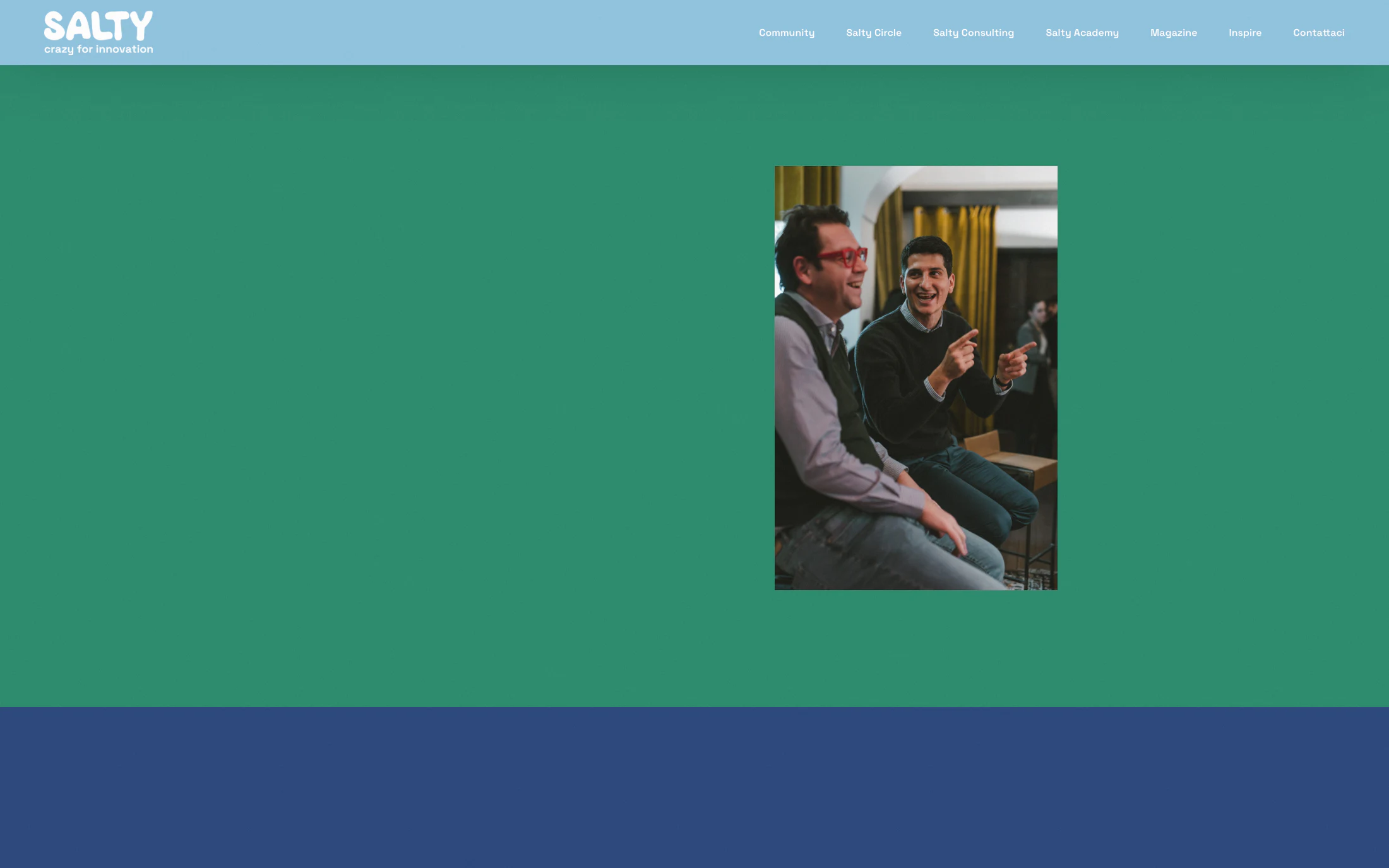 Salty homepage screenshot — WordPress project by Lofts Studio