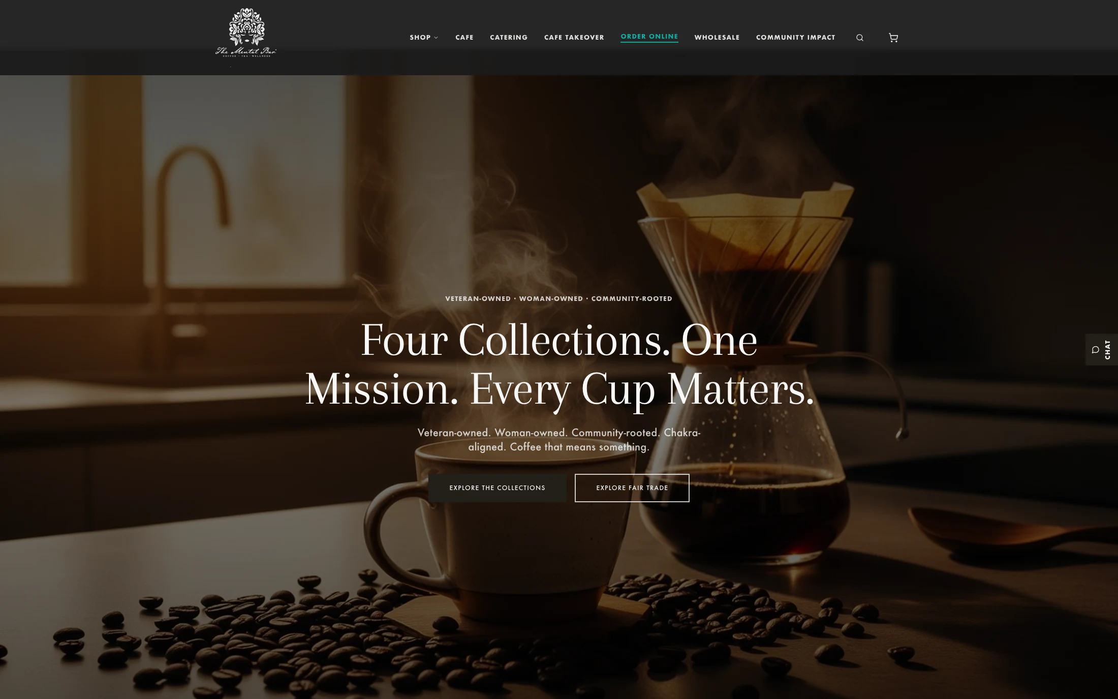 The Mental Bar homepage screenshot — Shopify project by Lofts Studio
