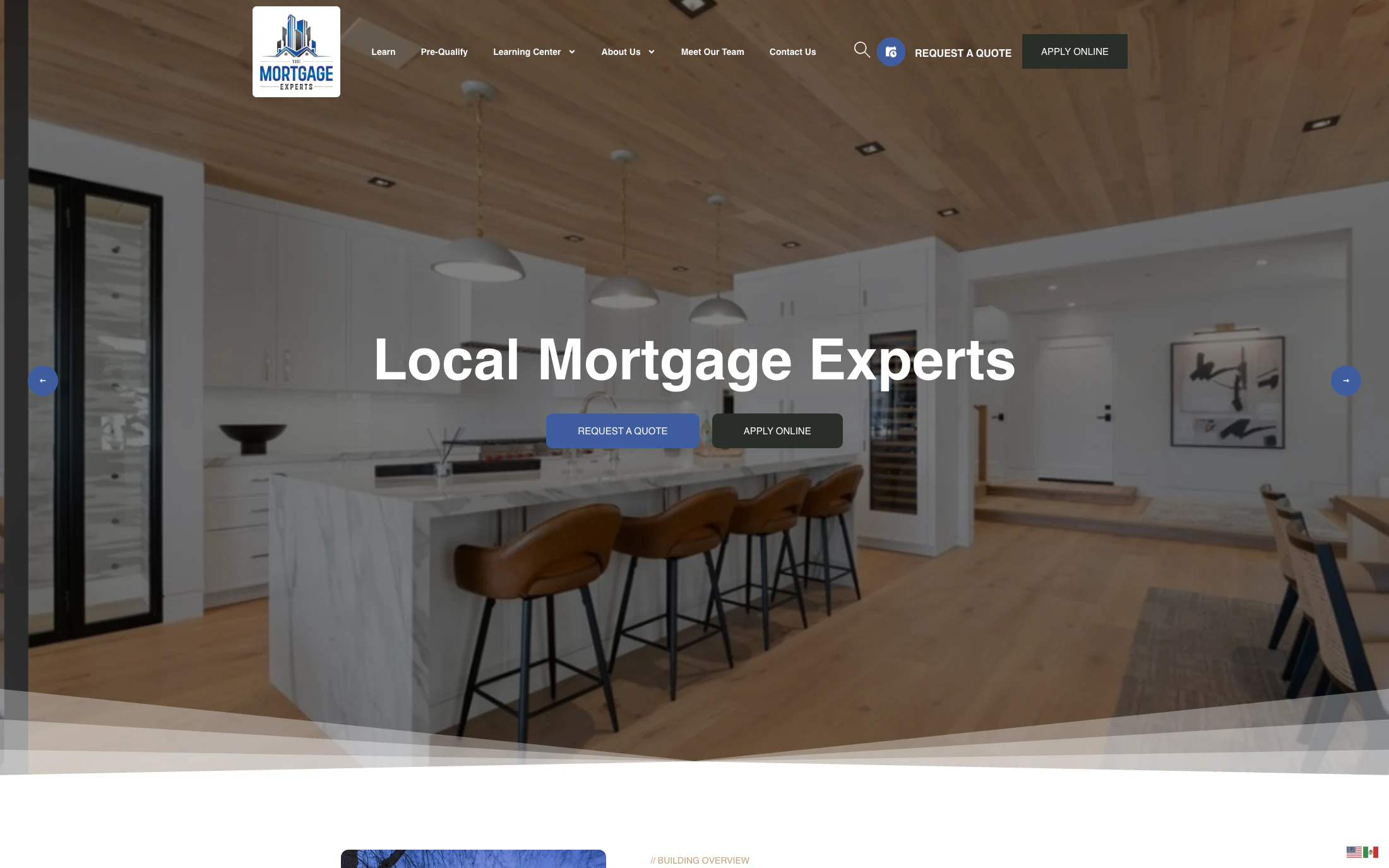 The Real Mortgage Experts homepage screenshot — WordPress project by Lofts Studio