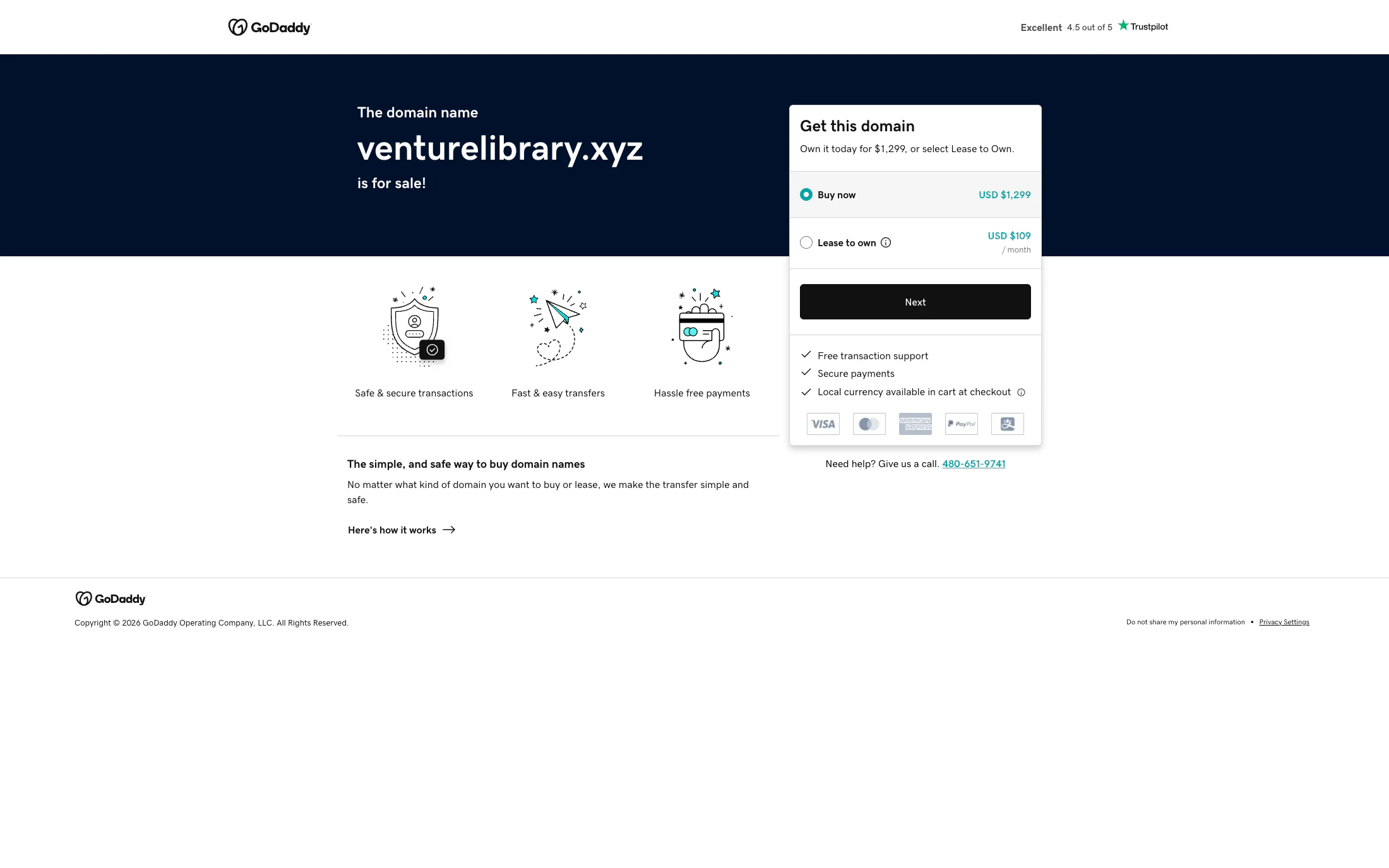 Venture Library homepage screenshot — WordPress project by Lofts Studio